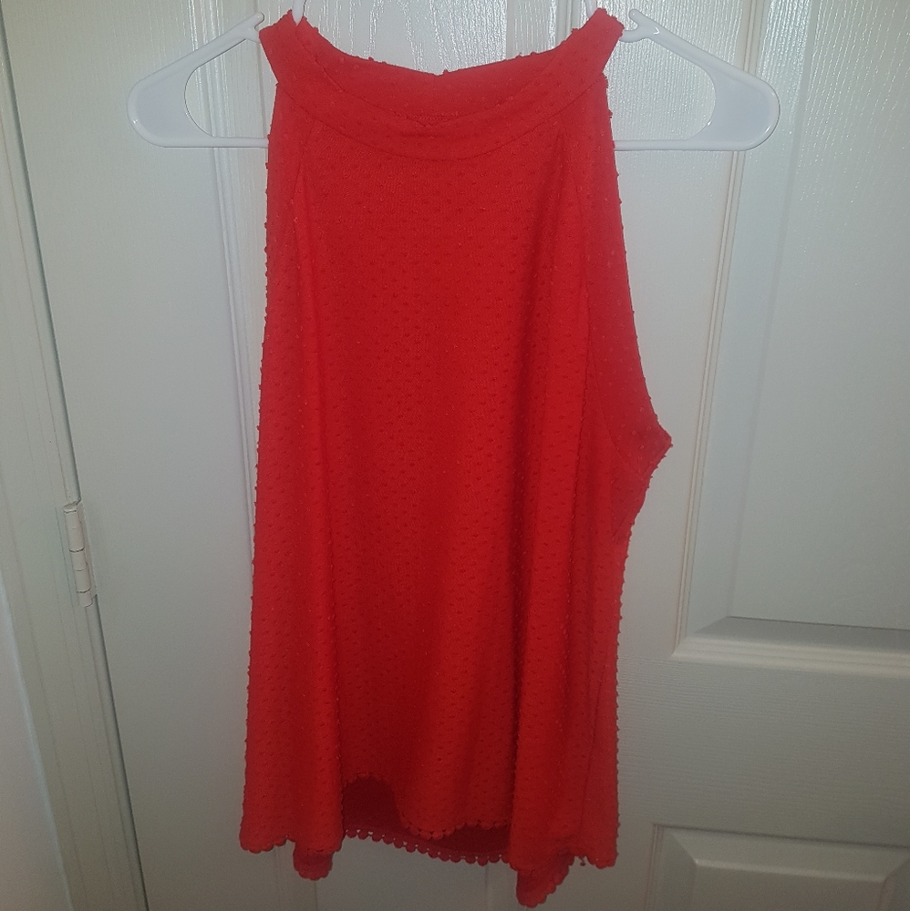 W5 womens Sleevless top Red Large